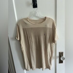 All Saints Beige T-Shirt Size Small